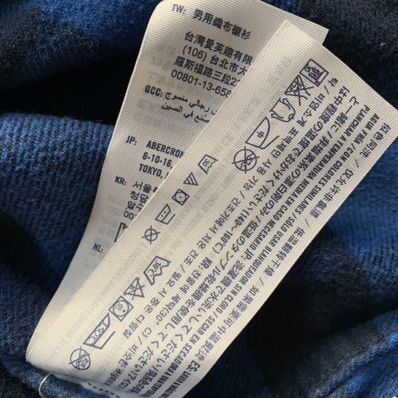 🇺🇸 ABERCROMBIE KIDS flannel buffalo shirt 13/14 - Picture 7 of 15